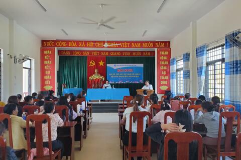 Hội LHPN tỉnh đối thoại với cán bộ, hội viên phụ nữ cơ sở